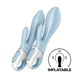 Satisfyer Air Pump Bunny 1 - Blue USB Rechargeable Inflatable Rabbit Vibrator-4038568