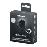 Satisfyer Perfect Pair 1 - Black USB-C Rechargeable Vibrating Couples Ring
