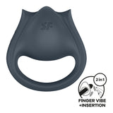 Satisfyer Perfect Pair 2 - Grey USB Rechargeable Vibrating Couples Ring-4043746