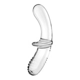 Satisfyer Double Crystal - Clear Glass Double Ended Dildo-4045665