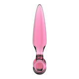 Satisfyer Triple Crystal 2 - Pink - Pink Glass 3-in-1 Butt Plug