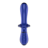 Satisfyer Double Crystal - Blue - Blue Glass Double Ended Dildo-4045931
