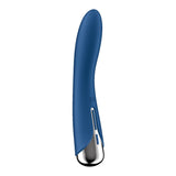 Satisfyer Spinning Vibe 1 - Blue - Blue 17.8 cm USB Rechargeable Rotating Vibrator-4048703
