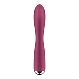 Satisfyer Spinning Rabbit 1 - Red - Red 20 cm USB Rechargeable Rotating Rabbit Vibrator