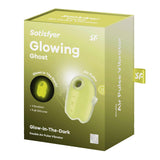 Satisfyer Glowing Ghost - Yellow - Glow in Dark Yellow USB Rechargeable Air Pulse Stimulator-4060064