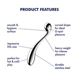 Satisfyer Star Force 4 - Chrome Steel 26 cm Dildo