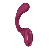 Satisfyer G For Goddess 2 - Wine Red - Wine Red 18.8 cm USB Rechargeable Vibrator with Clit Stim
