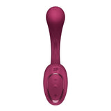 Satisfyer G For Goddess 2 - Wine Red - Wine Red 18.8 cm USB Rechargeable Vibrator with Clit Stim
