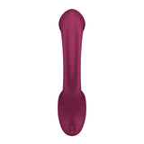 Satisfyer G For Goddess 2 - Wine Red - Wine Red 18.8 cm USB Rechargeable Vibrator with Clit Stim