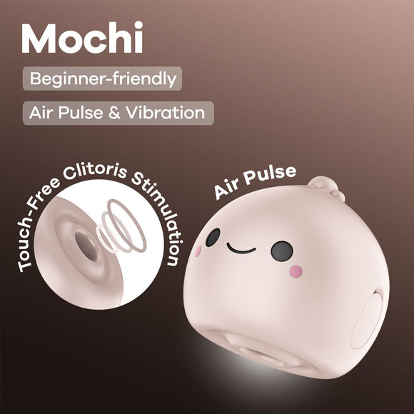 Satisfyer Mochi - Beige - Beige USB Rechargeable Air Pulse Stimulator-4081342