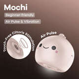 Satisfyer Mochi - Beige - Beige USB Rechargeable Air Pulse Stimulator-4081342