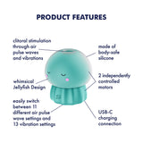 Satisfyer Jelly-cious - Green - Green USB Rechargeable Air Pulse Stimulator-4081373