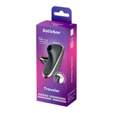 Satisfyer Traveler - Black - Black USB Rechargeable Air Pulse Clitoral Stimulator