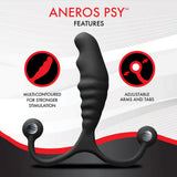 Aneros PSY - Black Prostate Massager with Flexible Arms-850040572094