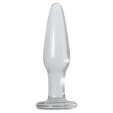 Adam & Eve Glass Anal Training Trio - Clear Glass Butt Plugs - Set of 3 Sizes-896F 2400