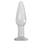 Adam & Eve Glass Anal Training Trio - Clear Glass Butt Plugs - Set of 3 Sizes-896F 2400