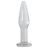 Adam & Eve Glass Anal Training Trio - Clear Glass Butt Plugs - Set of 3 Sizes-896F 2400