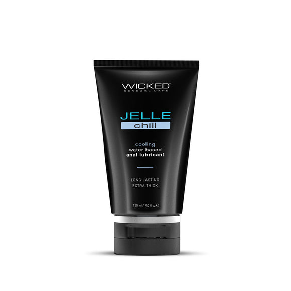 Wicked Jelle Chill - Cooling Water Based Anal Lubricant - 120 ml (4 oz) Bottle-90228