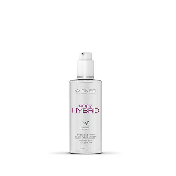 Wicked Simply Hybrid - Water & Silicone Blended Lubricant - 70 ml (2.3 oz) Bottle-91202