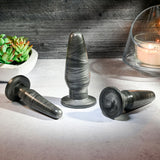 Adam & Eve ANAL ROCKETS TRAINER SET - Black Butt Plugs - Set of 3 Sizes-AE-WF-8799-2