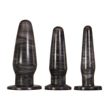 Adam & Eve ANAL ROCKETS TRAINER SET - Black Butt Plugs - Set of 3 Sizes-AE-WF-8799-2