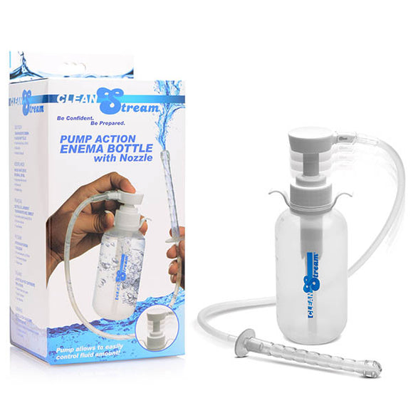 CleanStream Pump Action Enema Bottle with Nozzle - 300 ml-AF535
