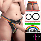 Strap-U Take the Rainbow - Rainbow Universal Strap-On Harness (No Probe Included)-AG996