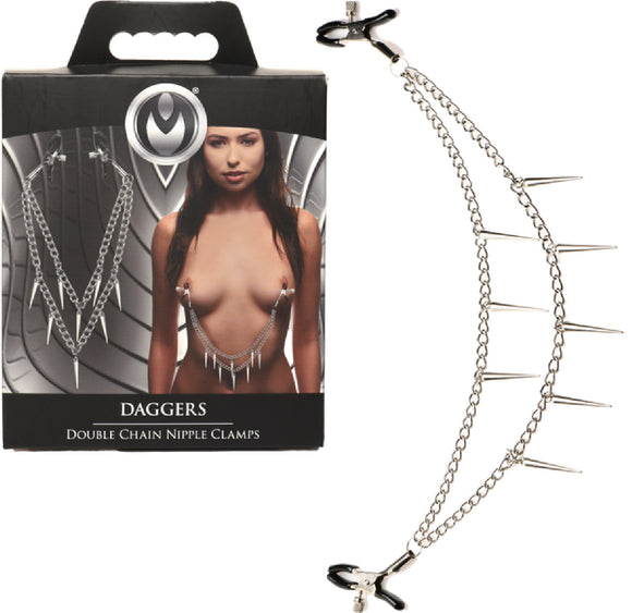 Daggers Double Chain Nipple Clamps