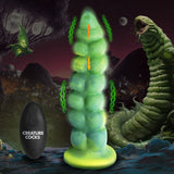 Creature Cocks Squirmer - Green 22.3 cm USB Rechargeable Thrusting Fantasy Dildo-AH417