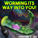 Creature Cocks Squirmer - Green 22.3 cm USB Rechargeable Thrusting Fantasy Dildo-AH417