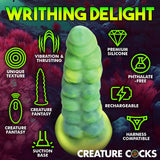 Creature Cocks Squirmer - Green 22.3 cm USB Rechargeable Thrusting Fantasy Dildo-AH417