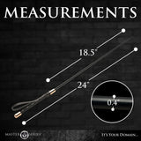 Master Series Sinful Impact Cane - Black Plastic Cane Whip-AH598