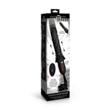 Master Series Ultimate Power Pounder - Black 30 cm USB Rechargeable Thrusting Vibrator-AH606