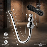 Master Series Roped - Beaded Anal Hook With Rope