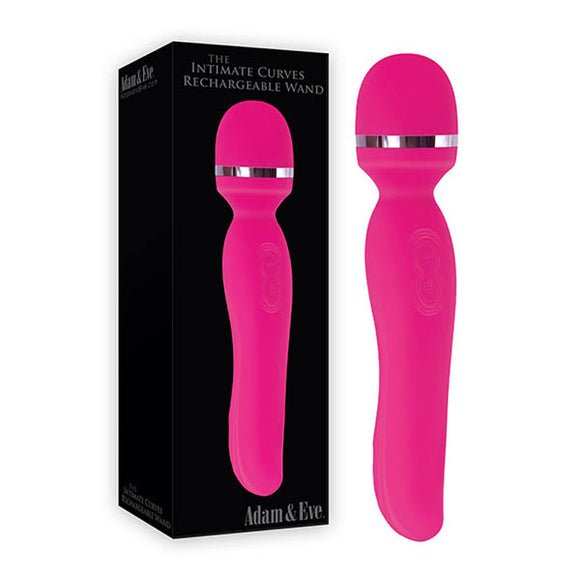 Adam & Eve Intimate Curves Rechargeable Wand - Pink 19.7 cm (7.75) USB Rechargeable Massage Wand-B666 6200