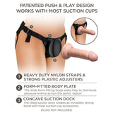 King Cock Elite Beginners Body Dock Strap-On Harness - Black Adjustable Strap-On Harness (No probe included)-BD101-23