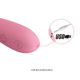 Party Up JOHN Flexible Vibe - Pink - Pink 16 cm USB Rechargeable Vibrator-BI-014281-1-PU
