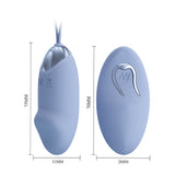 Party Up IVAN Remote Egg - Purple - Purple USB Rechargeable Vibrating Egg with Wireless Remote-BI-014362W-4A5-PU