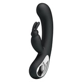 Party Up COLIN Rabbit Vibe - Black - Black 21 cm USB Rechargeable Rabbit Vibrator-BI-014420-1-PU