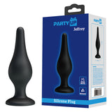 Party Up JEFFREY Butt Plug - Black 14 cm Butt Plug-BI-014459-PU