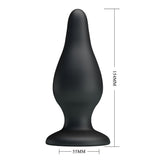Party Up JEREMY Butt Plug - Black 15.4 cm Butt Plug-BI-014460-PU
