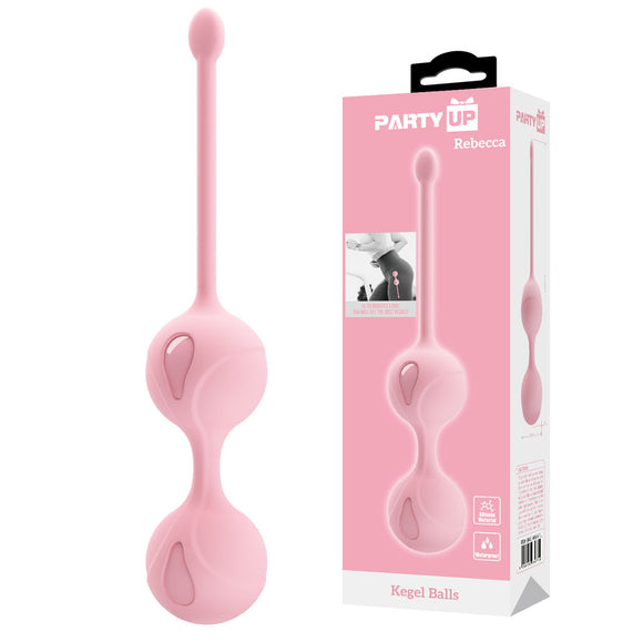 Party Up REBECCA Kegel Balls - Pink - Pink Kegel Balls-BI-014491-1-PU