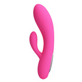 Party Up CLARE Flexible Vibe - Pink - Pink 16.9 cm USB Rechargeable Rabbit Vibrator-BI-014495-3-PU
