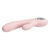 Party Up DAVE Rabbit Vibe - Pink - Pink 19 cm USB Rechargeable Rabbit Vibrator-BI-014513-1-PU
