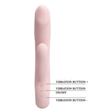 Party Up DAVE Rabbit Vibe - Pink - Pink 19 cm USB Rechargeable Rabbit Vibrator-BI-014513-1-PU