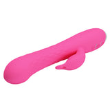 Party Up ERIC Rotating Beads Vibrator - Pink - Pink 20.5 cm USB Rechargeable Rabbit Vibrator with Rotating Bead Shaft-BI-014692-1-PU