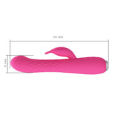 Party Up ERIC Rotating Beads Vibrator - Pink - Pink 20.5 cm USB Rechargeable Rabbit Vibrator with Rotating Bead Shaft-BI-014692-1-PU