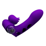 Party Up MIKE Finger Vibe - Purple - Purple Vibrating Finger Vibrator-BI-014836-1-PU