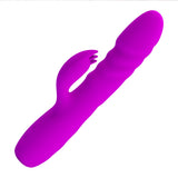 Party Up BOB Thrusting Vibe - Purple - Purple 25 cm USB Rechargeable Thrusting Rabbit Vibrator-BI-014863-PU