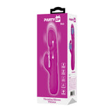 Party Up BOB Thrusting Vibe - Purple - Purple 25 cm USB Rechargeable Thrusting Rabbit Vibrator-BI-014863-PU